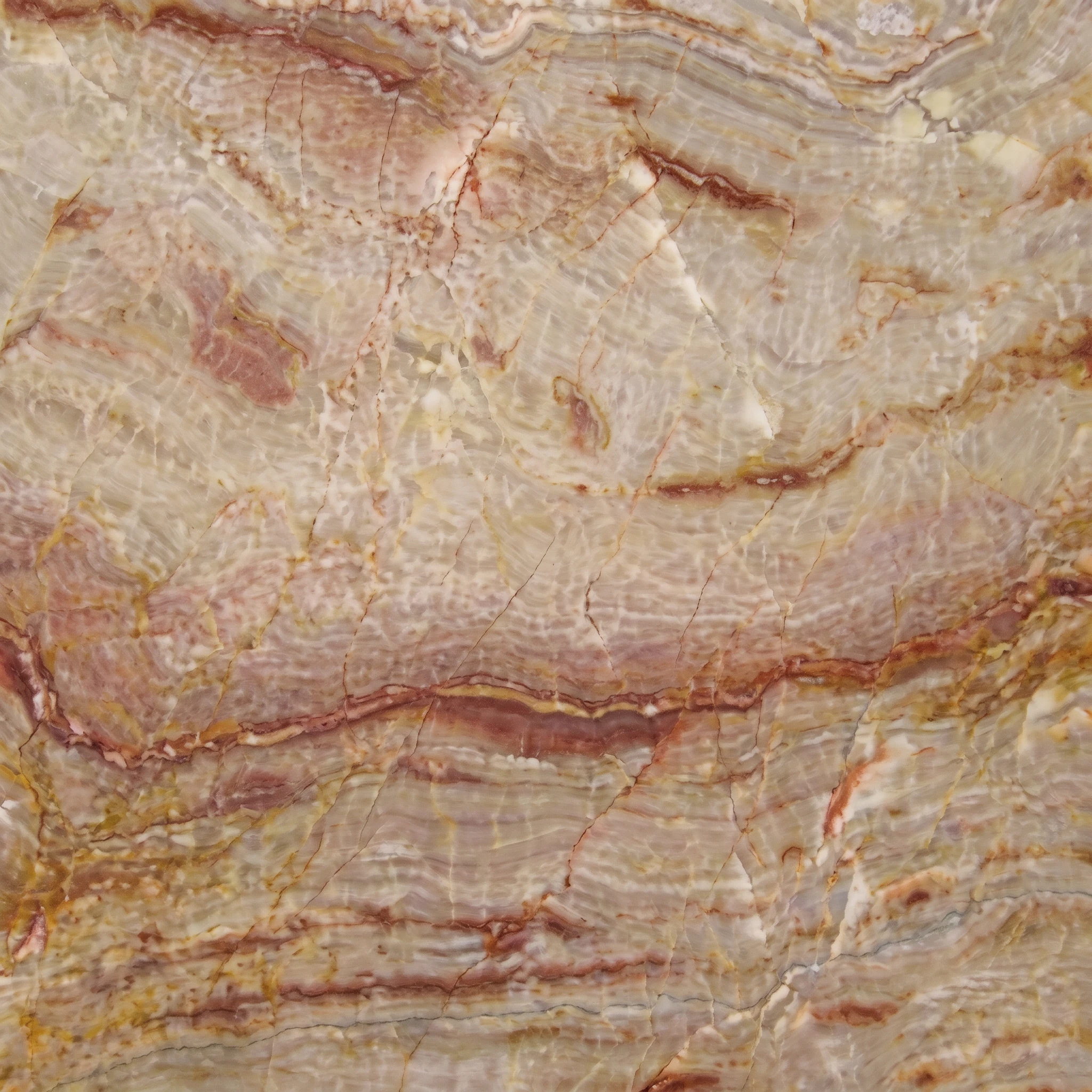Brown Quartz with Rustic Orange Veins