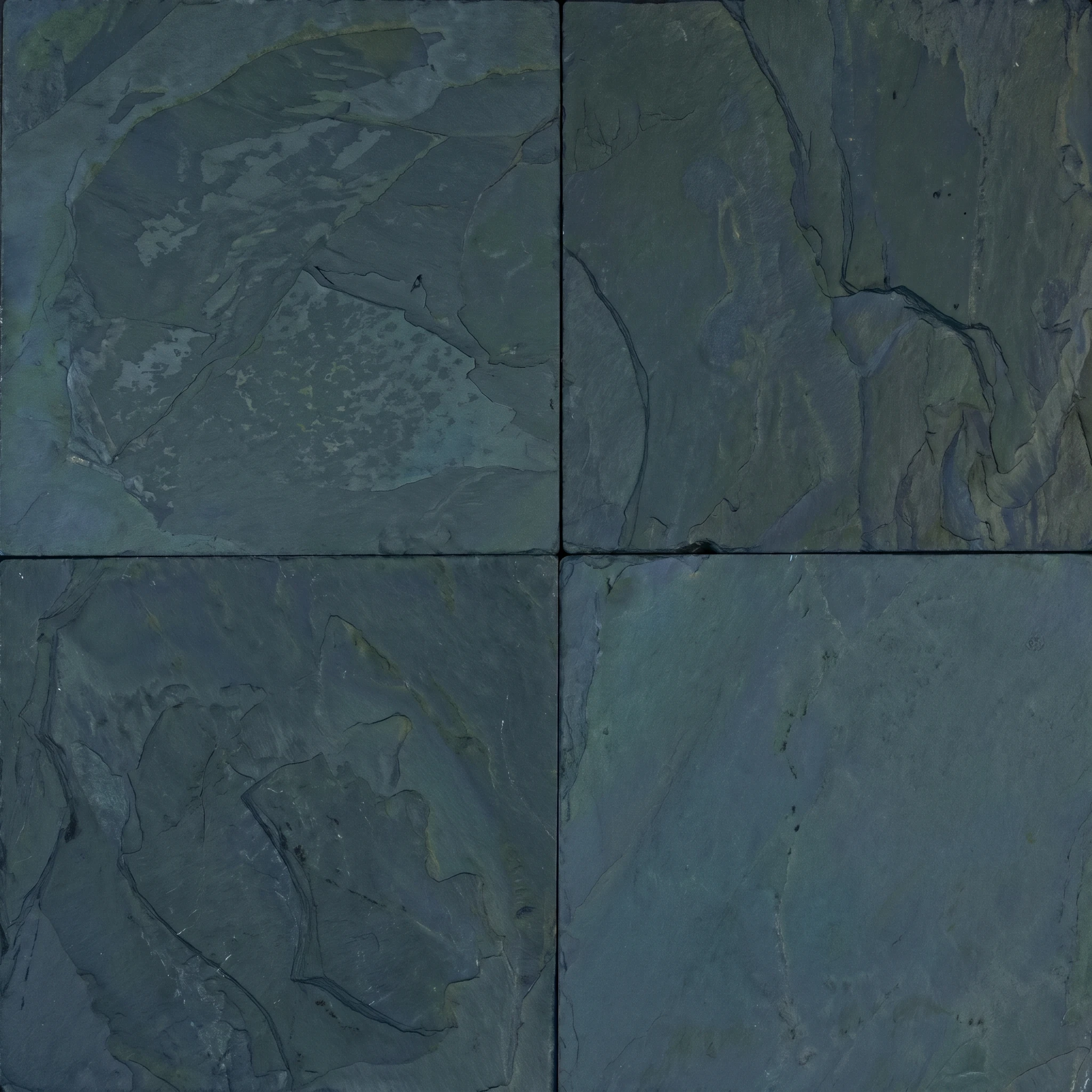 Dark Teal Slate Mosaic Tile